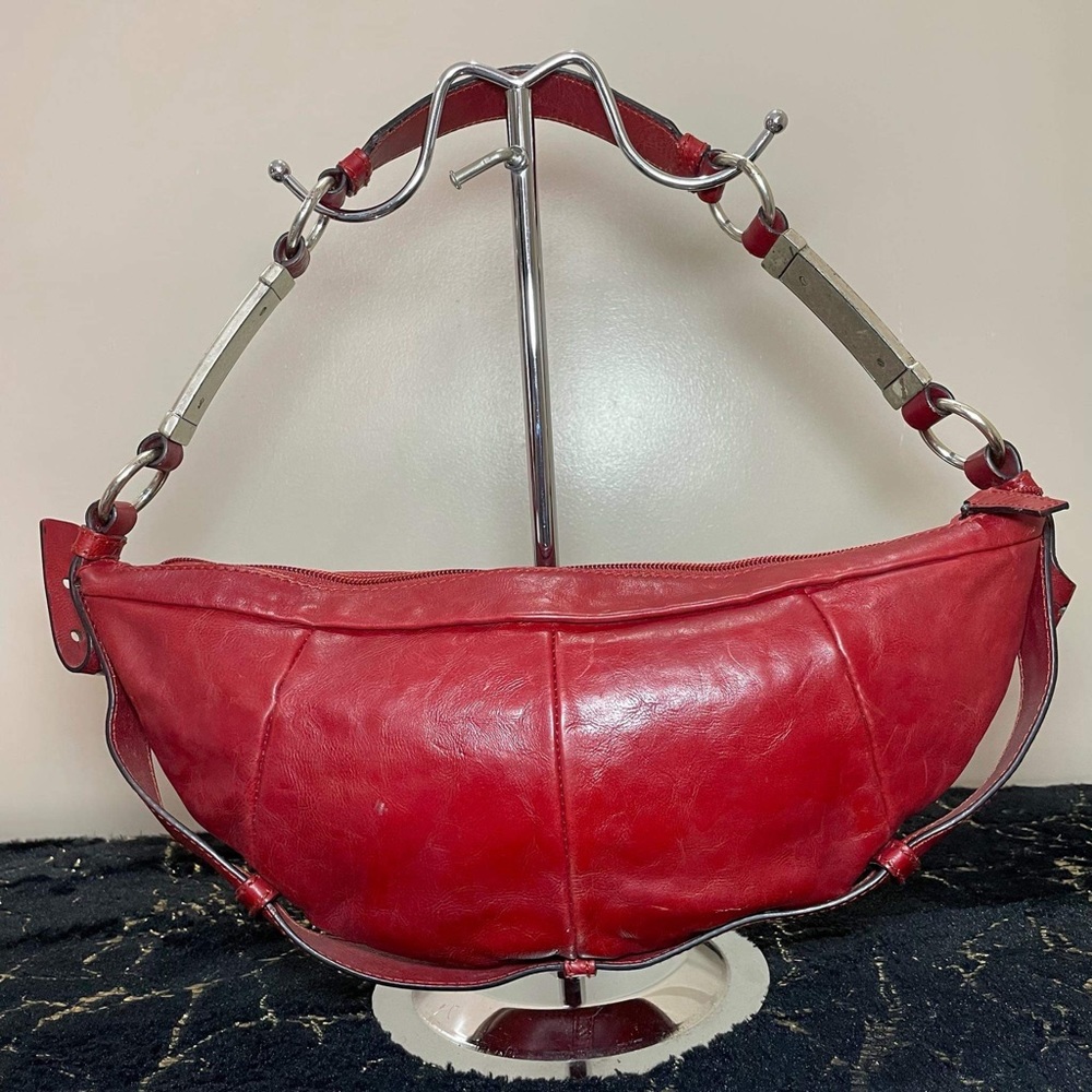 YSL red half-moon bag (pre-loved)
